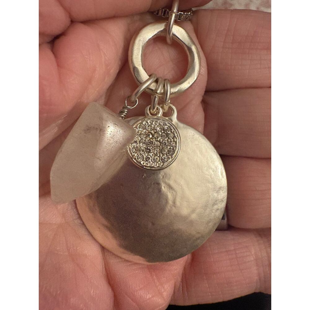 Macy’s NWT Silver Tone Necklace 34”